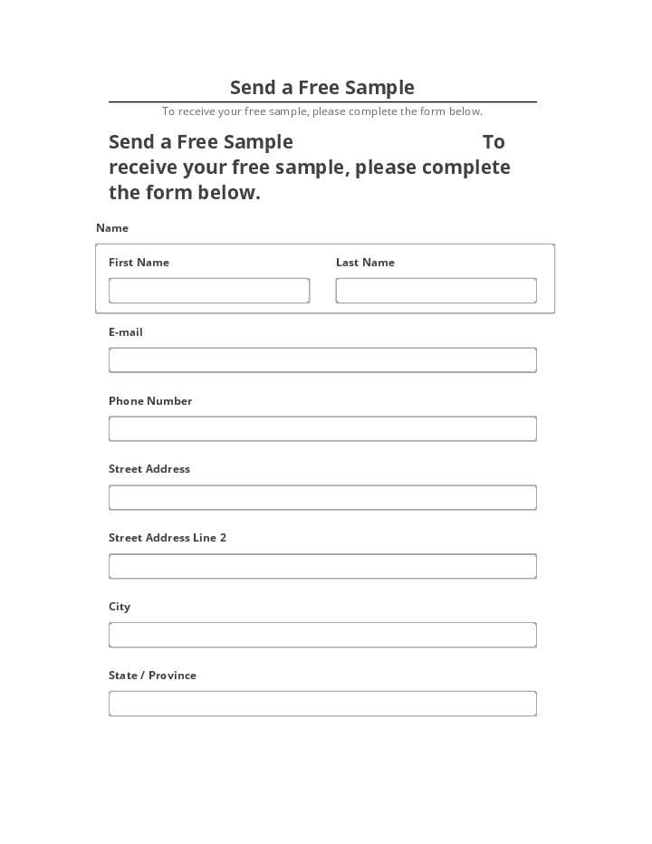 Arrange Send a Free Sample in Netsuite