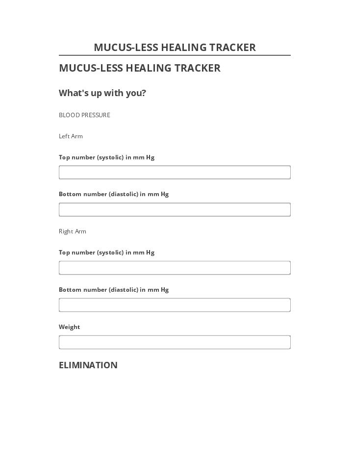 Automate MUCUS-LESS HEALING TRACKER in Netsuite
