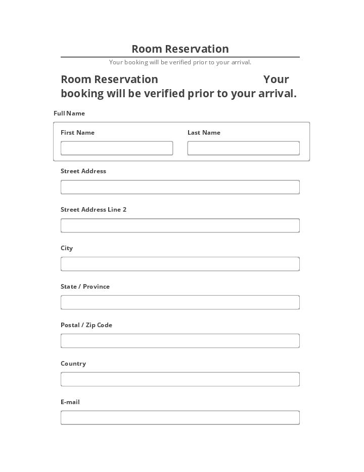 Arrange Room Reservation in Netsuite