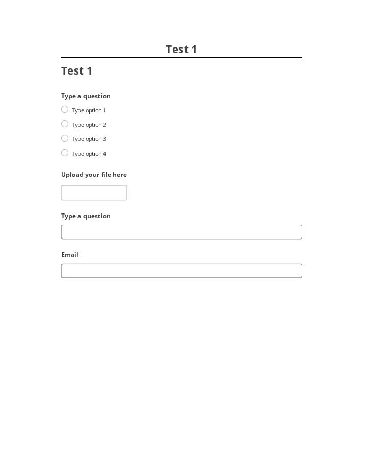 Arrange Test 1 in Salesforce