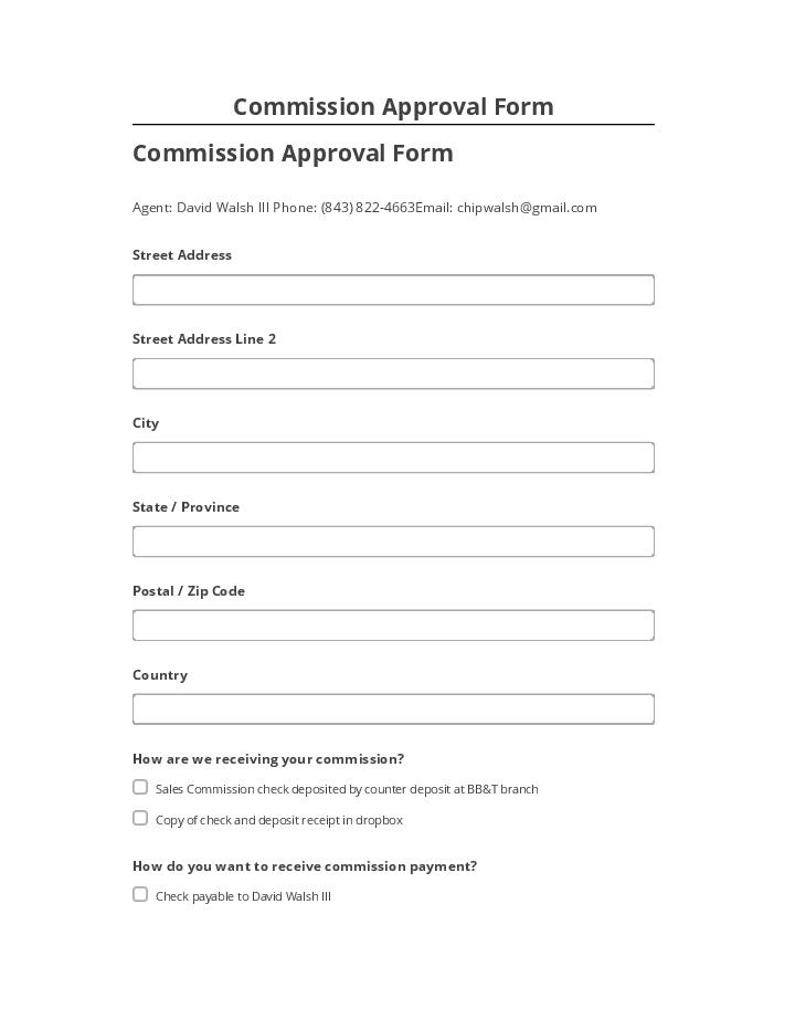 Extract Commission Approval Form from Salesforce