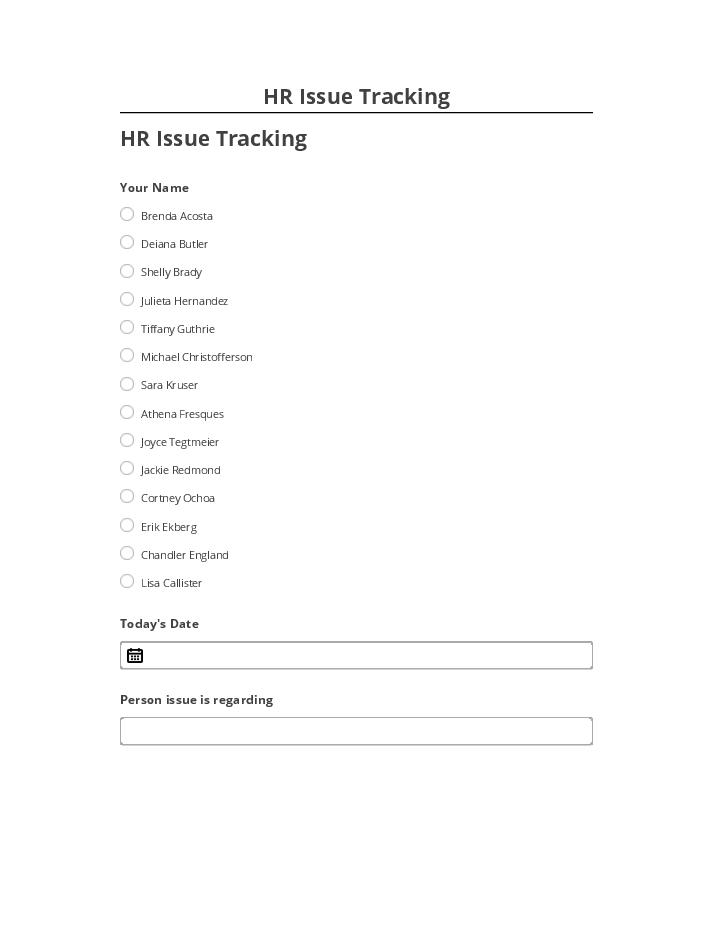 Export HR Issue Tracking to Microsoft Dynamics