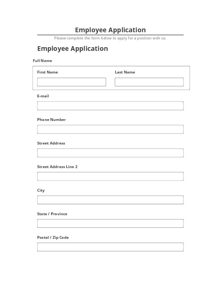 Arrange Employee Application