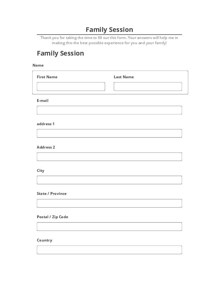Arrange Family Session in Microsoft Dynamics