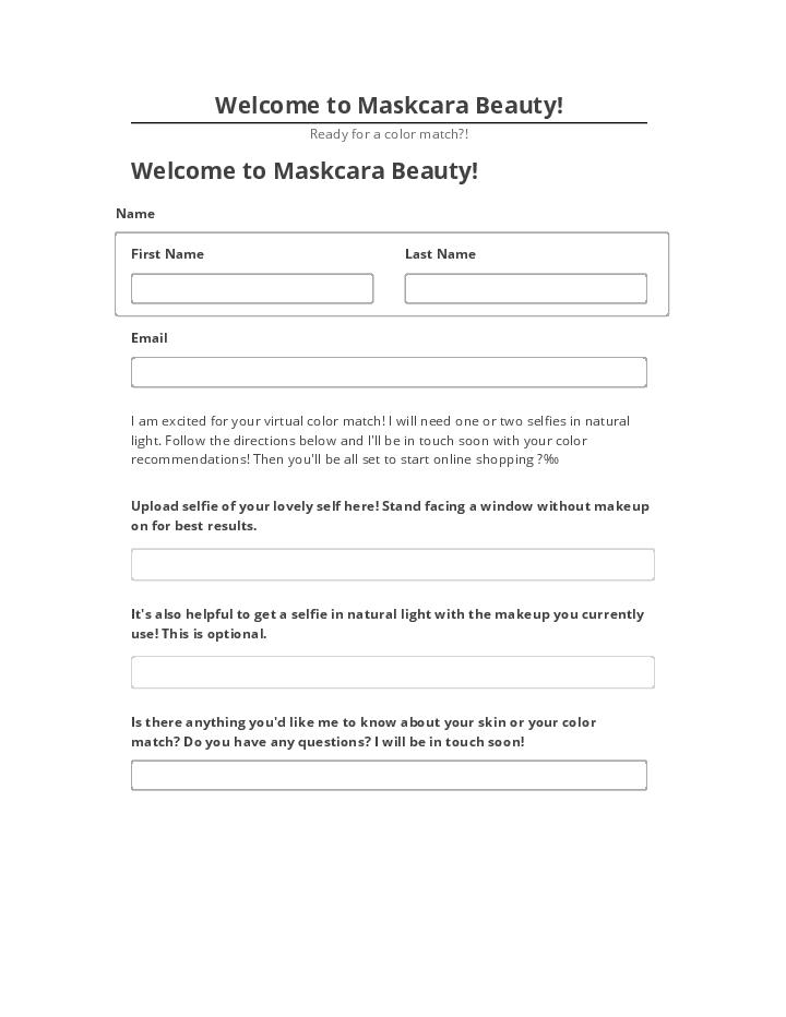 Automate Welcome to Maskcara Beauty! in Netsuite