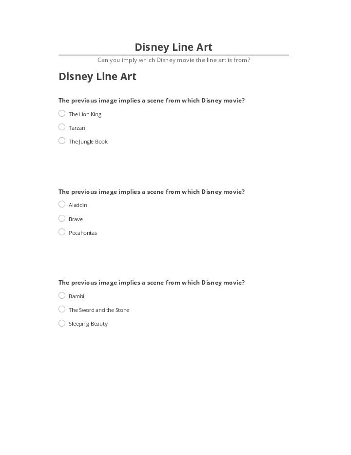 Pre-fill Disney Line Art from Microsoft Dynamics