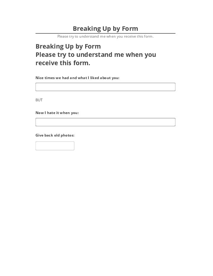 Incorporate Breaking Up by Form in Netsuite