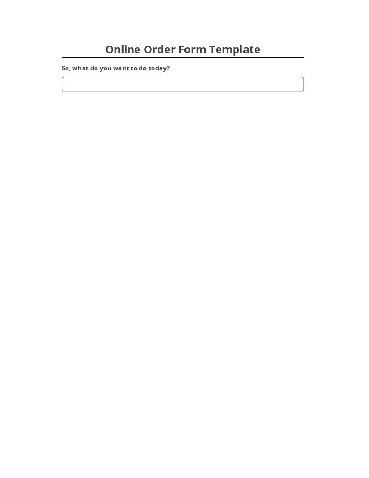 Export Online Order Form Template to Microsoft Dynamics