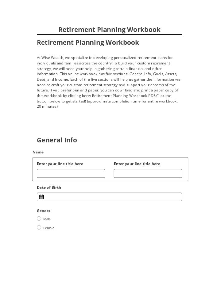 Incorporate Retirement Planning Workbook
