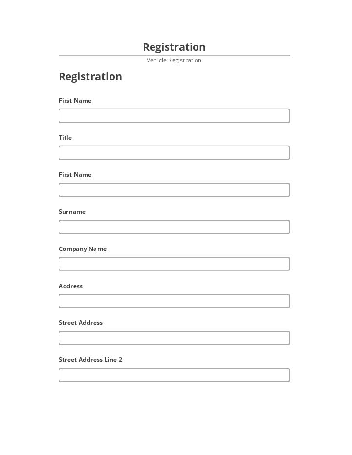 Update Registration from Microsoft Dynamics