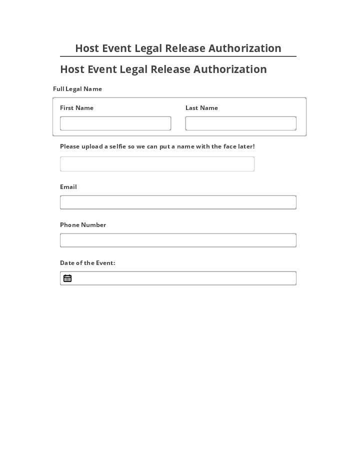 Manage Host Event Legal Release Authorization in Microsoft Dynamics