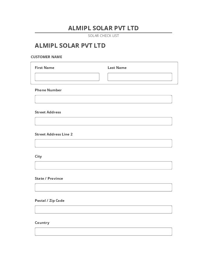 Export ALMIPL SOLAR PVT LTD to Netsuite