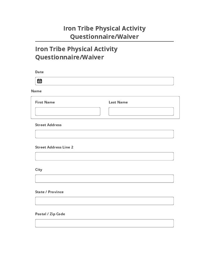 Automate Iron Tribe Physical Activity Questionnaire/Waiver in Salesforce