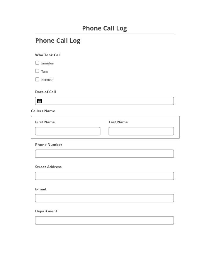 Automate Phone Call Log in Netsuite