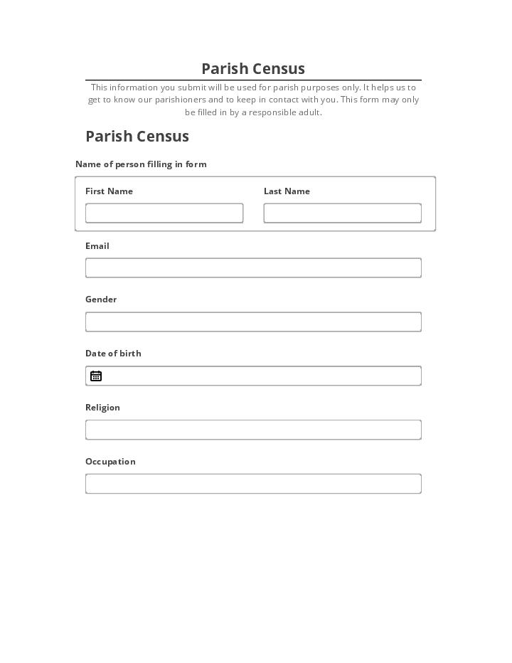Extract Parish Census from Microsoft Dynamics