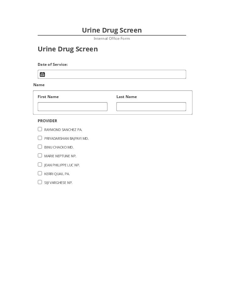 Extract Urine Drug Screen from Netsuite