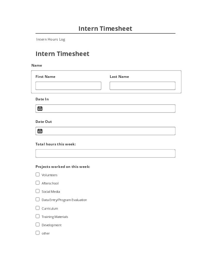 Extract Intern Timesheet from Netsuite