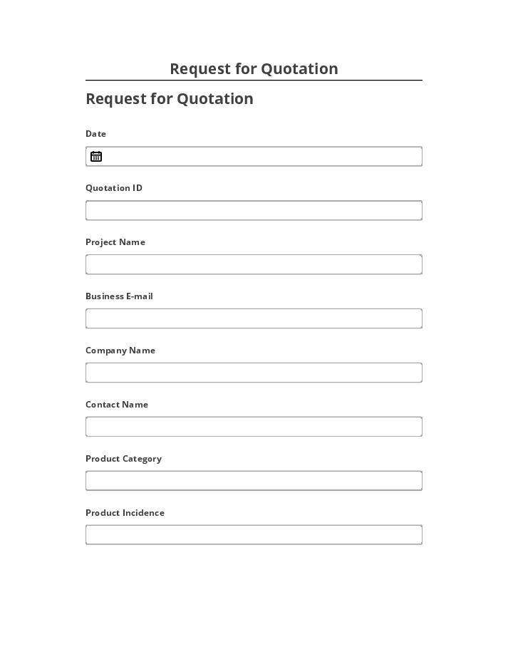 Arrange Request for Quotation in Netsuite