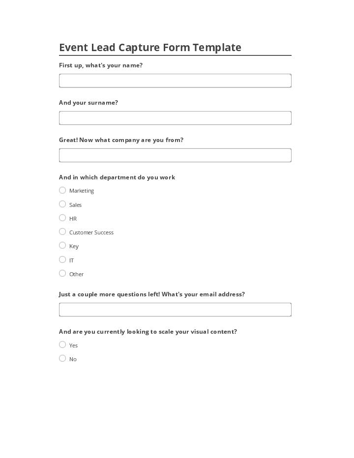 Automate Event Lead Capture Form Template in Microsoft Dynamics