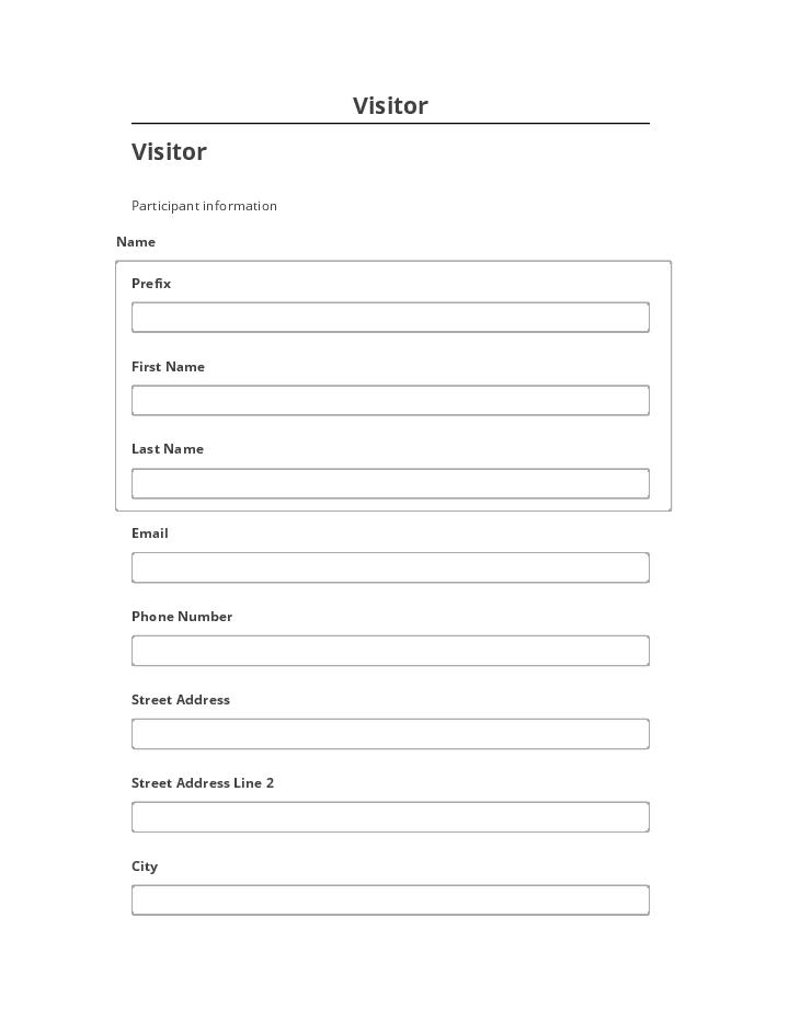 Extract Visitor from Salesforce