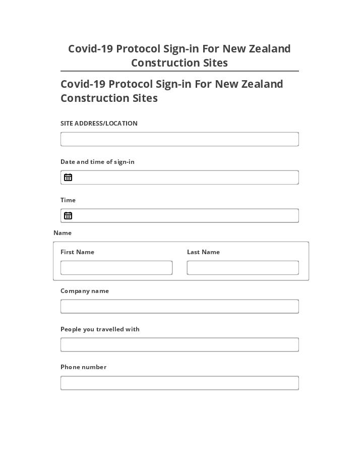 Synchronize Covid-19 Protocol Sign-in For New Zealand Construction Sites with Salesforce