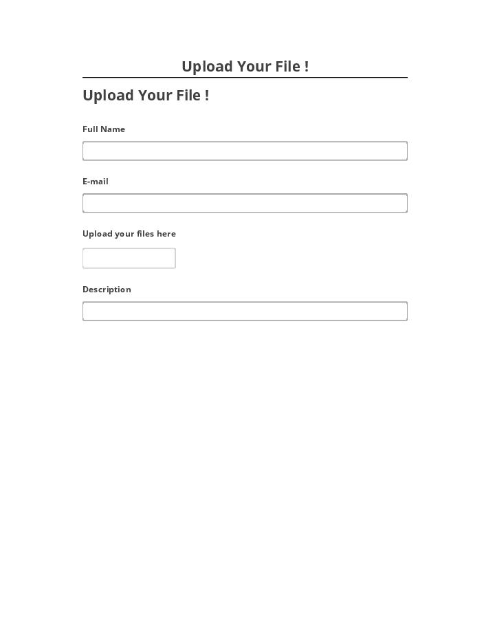 Arrange Upload Your File ! in Netsuite