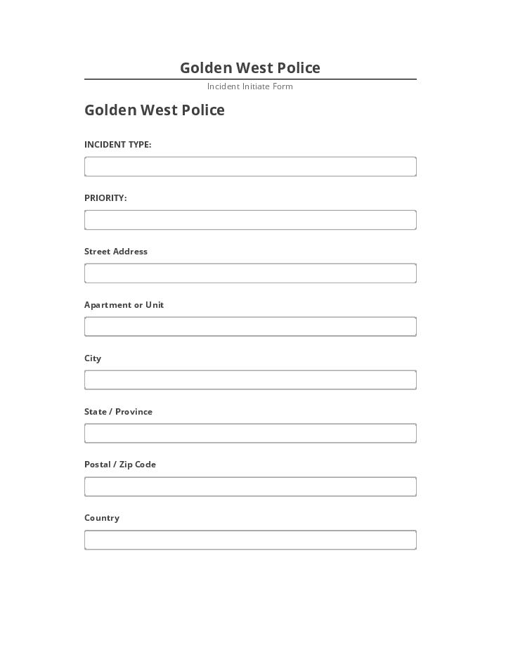 Pre-fill Golden West Police from Salesforce