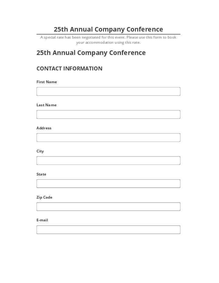Arrange 25th Annual Company Conference in Salesforce