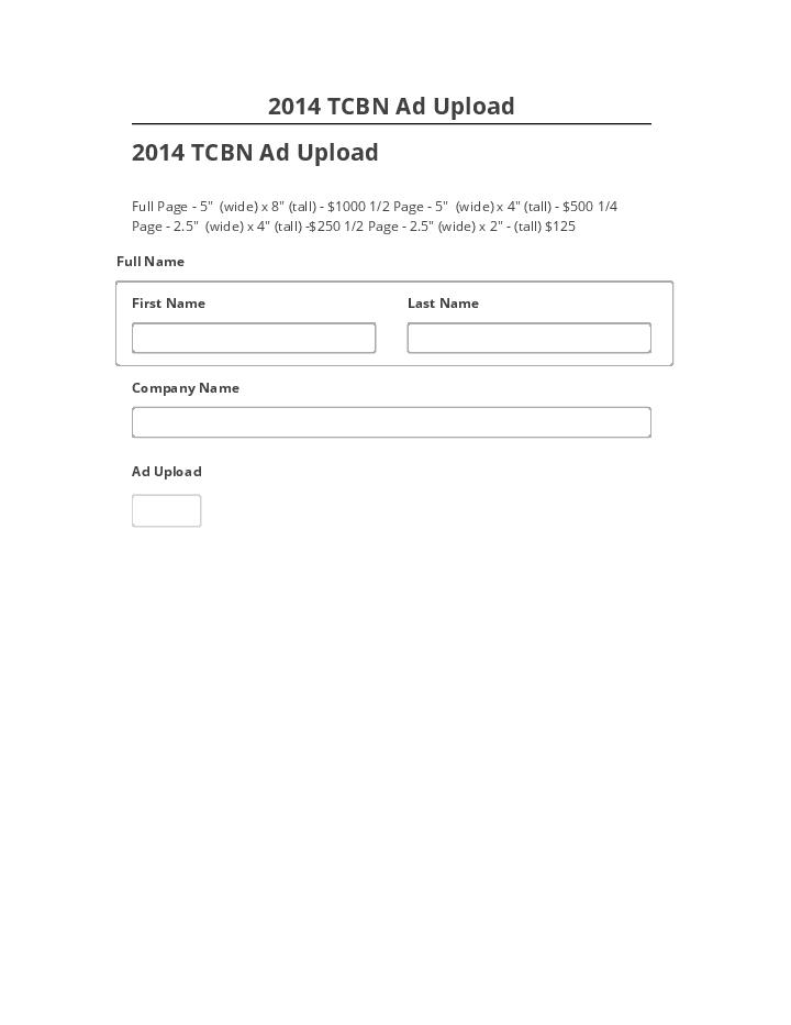 Incorporate 2014 TCBN Ad Upload in Salesforce