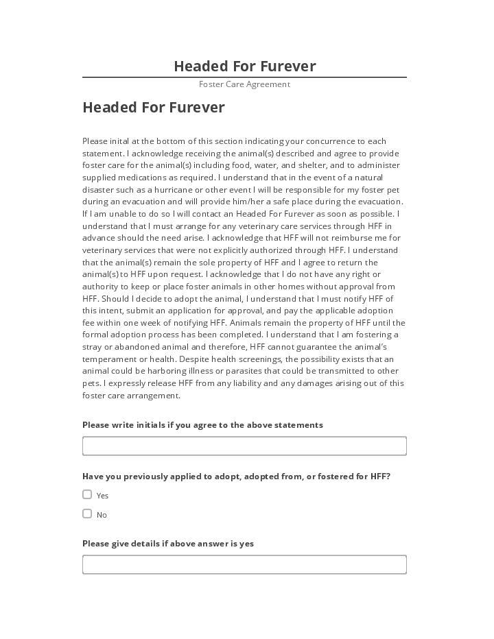 Incorporate Headed For Furever in Microsoft Dynamics
