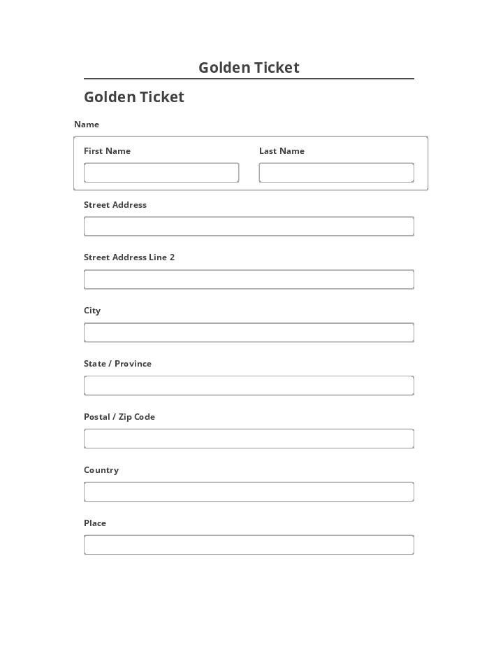 Archive Golden Ticket to Salesforce