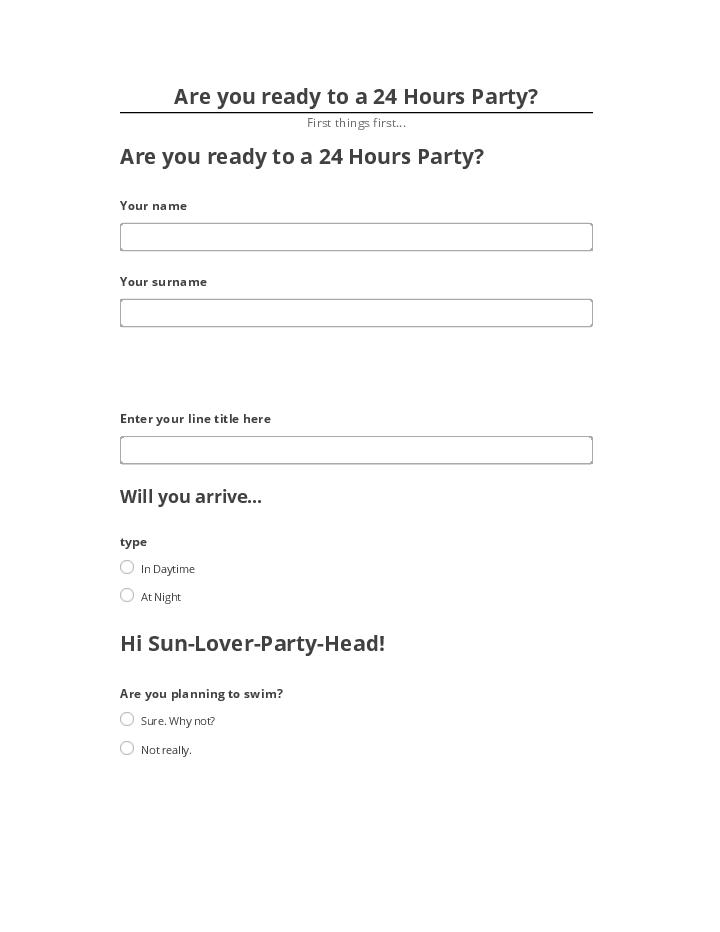 Incorporate Are you ready to a 24 Hours Party? in Microsoft Dynamics