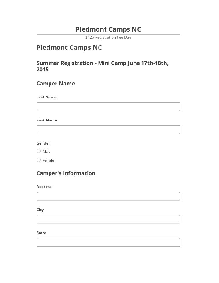 Manage Piedmont Camps NC in Microsoft Dynamics