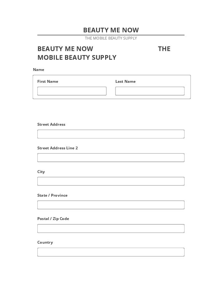 Incorporate BEAUTY ME NOW in Salesforce