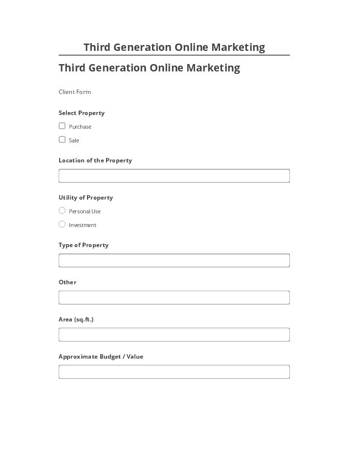 Export Third Generation Online Marketing to Netsuite