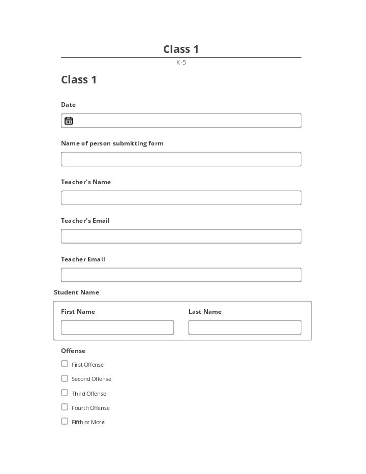 Automate Class 1 in Netsuite