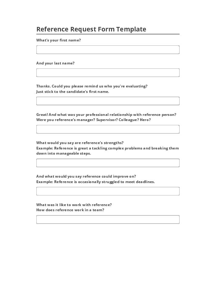 Pre-fill Reference Request Form Template from Microsoft Dynamics