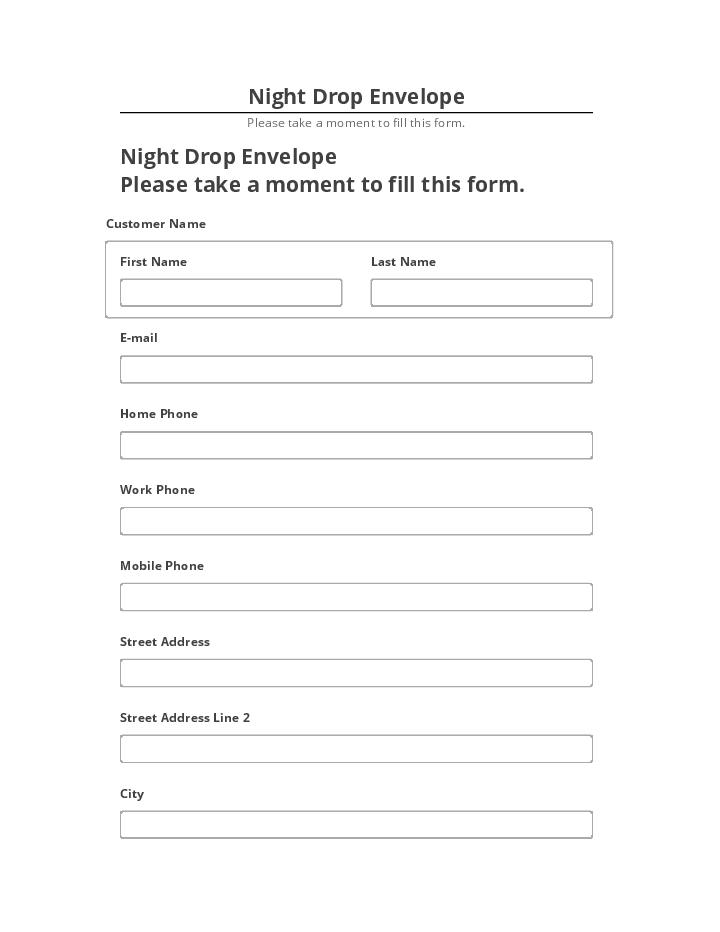 Update Night Drop Envelope from Microsoft Dynamics