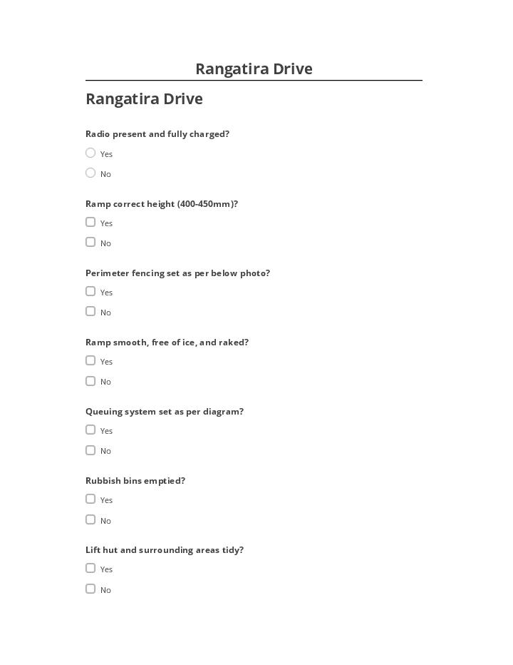 Arrange Rangatira Drive in Microsoft Dynamics
