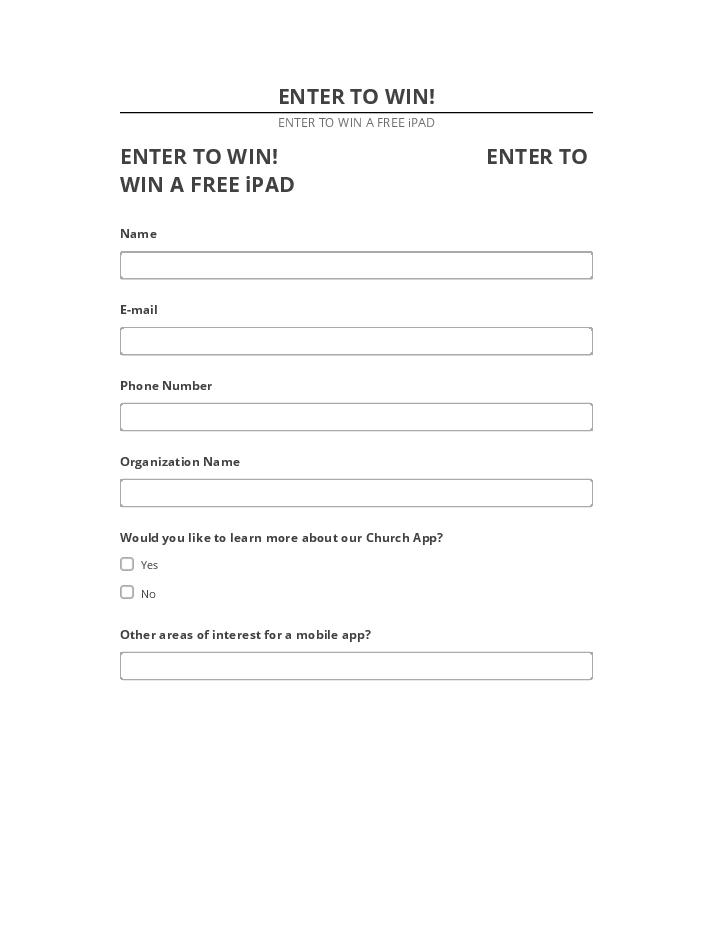 Export ENTER TO WIN! to Netsuite