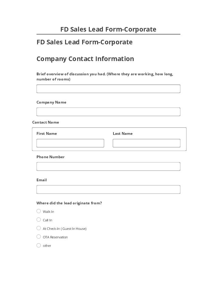 Archive FD Sales Lead Form-Corporate to Microsoft Dynamics