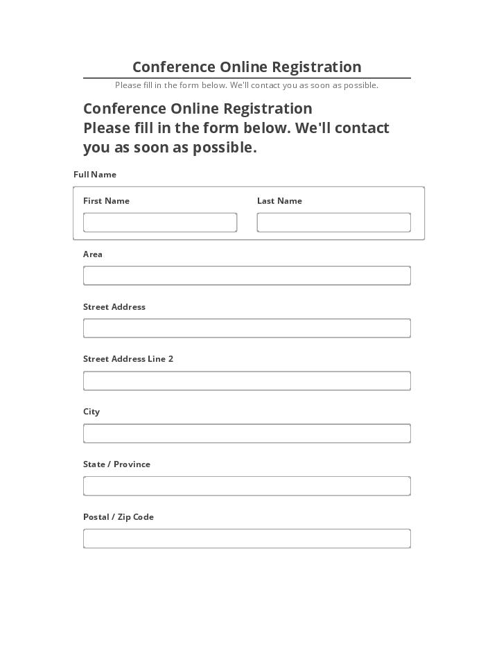 Arrange Conference Online Registration in Salesforce