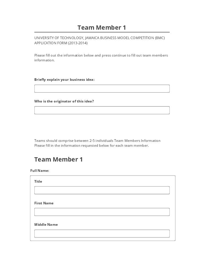 Extract Team Member 1 from Netsuite