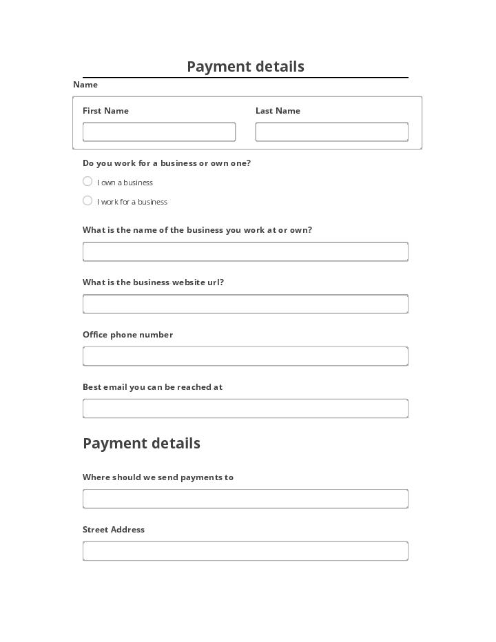 Incorporate Payment details in Microsoft Dynamics