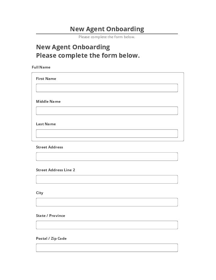 Archive New Agent Onboarding to Salesforce