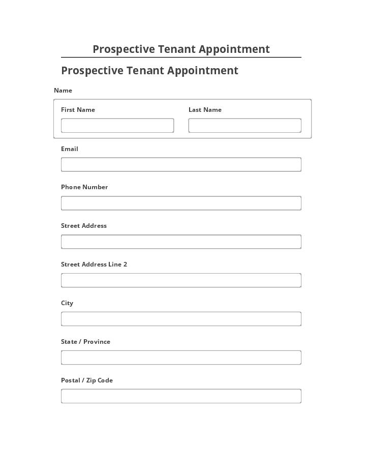 Update Prospective Tenant Appointment from Microsoft Dynamics
