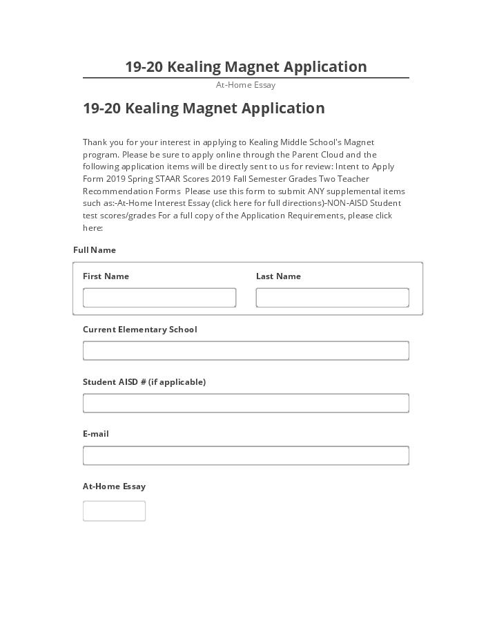 Incorporate 19-20 Kealing Magnet Application