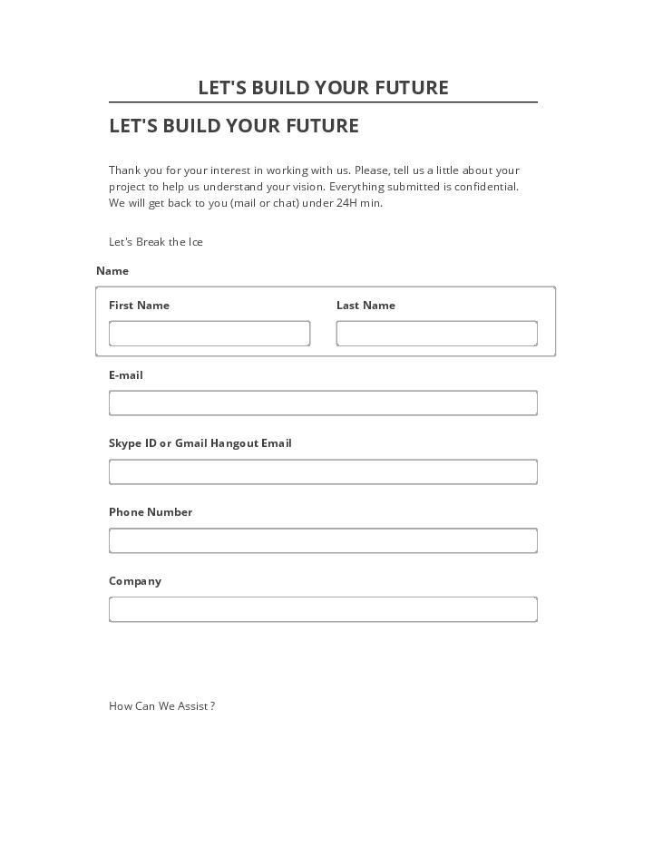 Extract LET'S BUILD YOUR FUTURE from Salesforce
