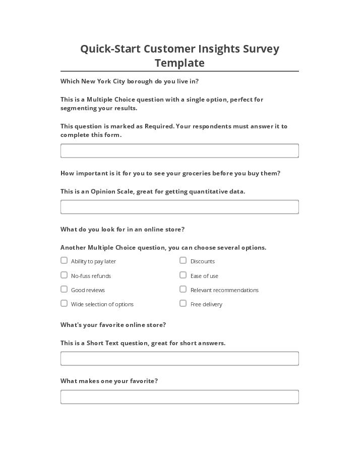 Synchronize Quick-Start Customer Insights Survey Template with Salesforce
