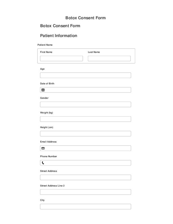 Extract Botox Consent Form from Netsuite